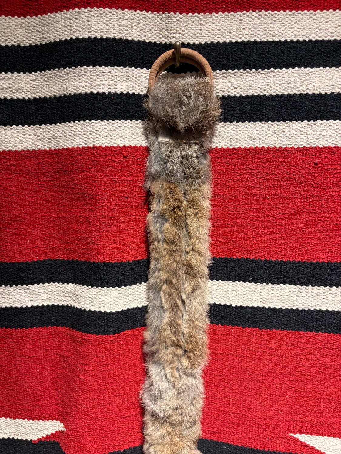 Woman stud fur belt / 여자 y2k 스터드 퍼 벨트 상품이미지2