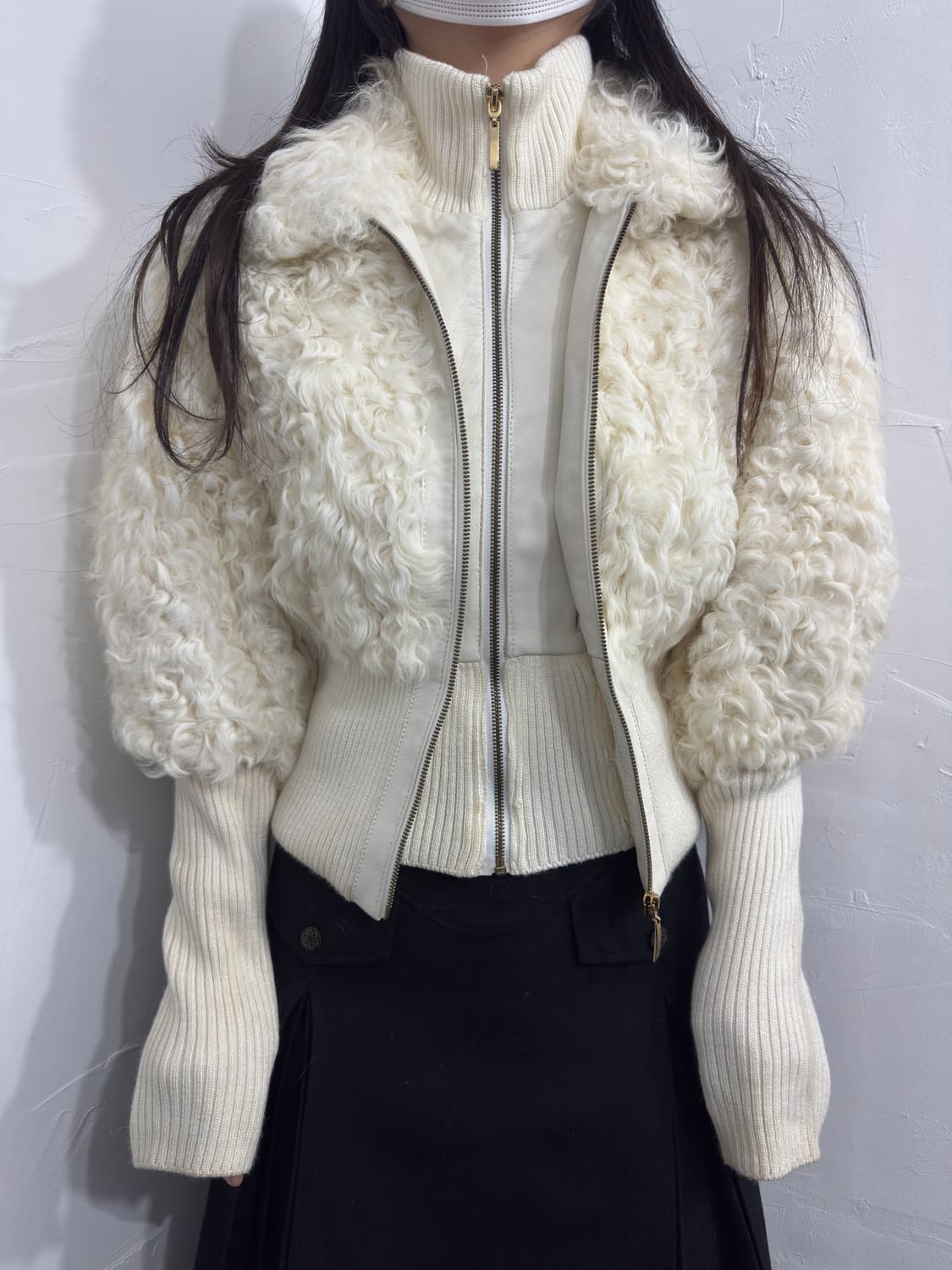 jessi newyork fur layered twoway zipup 상품이미지2