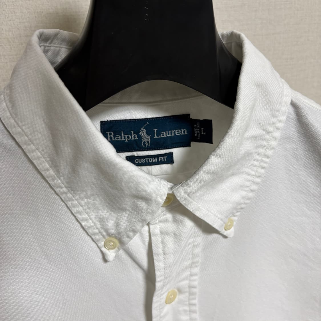 폴로 랄프로렌 커스텀핏 옥스포드 셔츠 / 화이트, L 상품이미지4