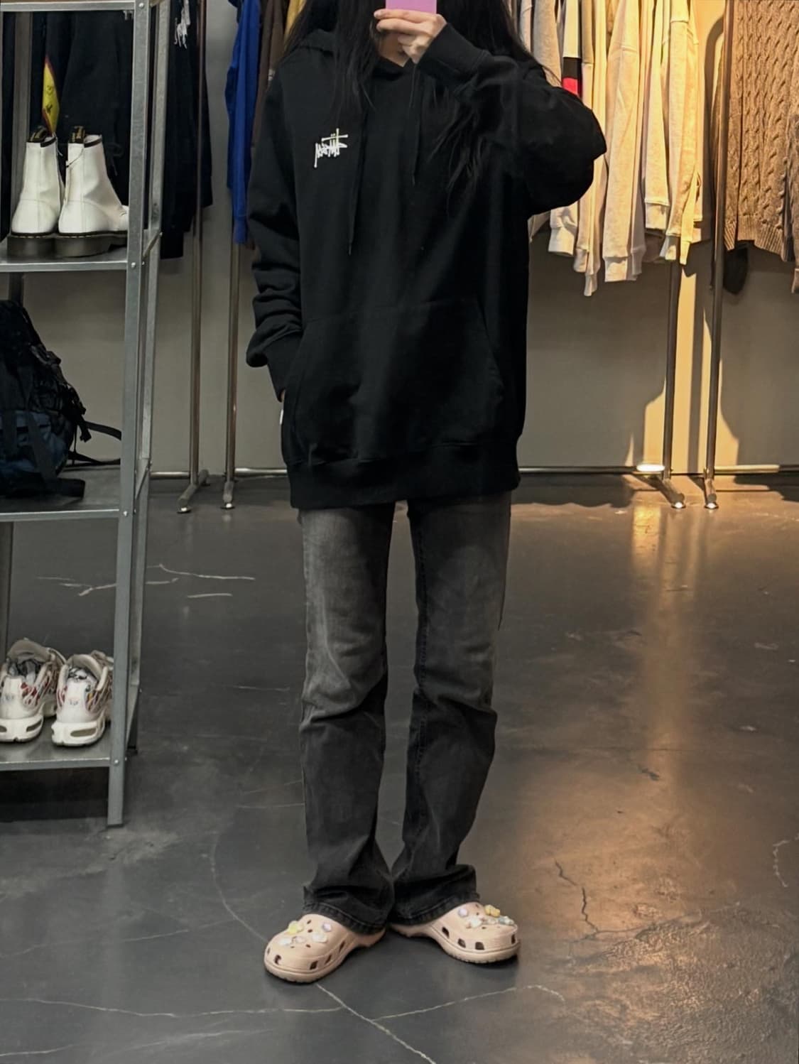 스투시 베이직로고 후드티 A2787 상품이미지1