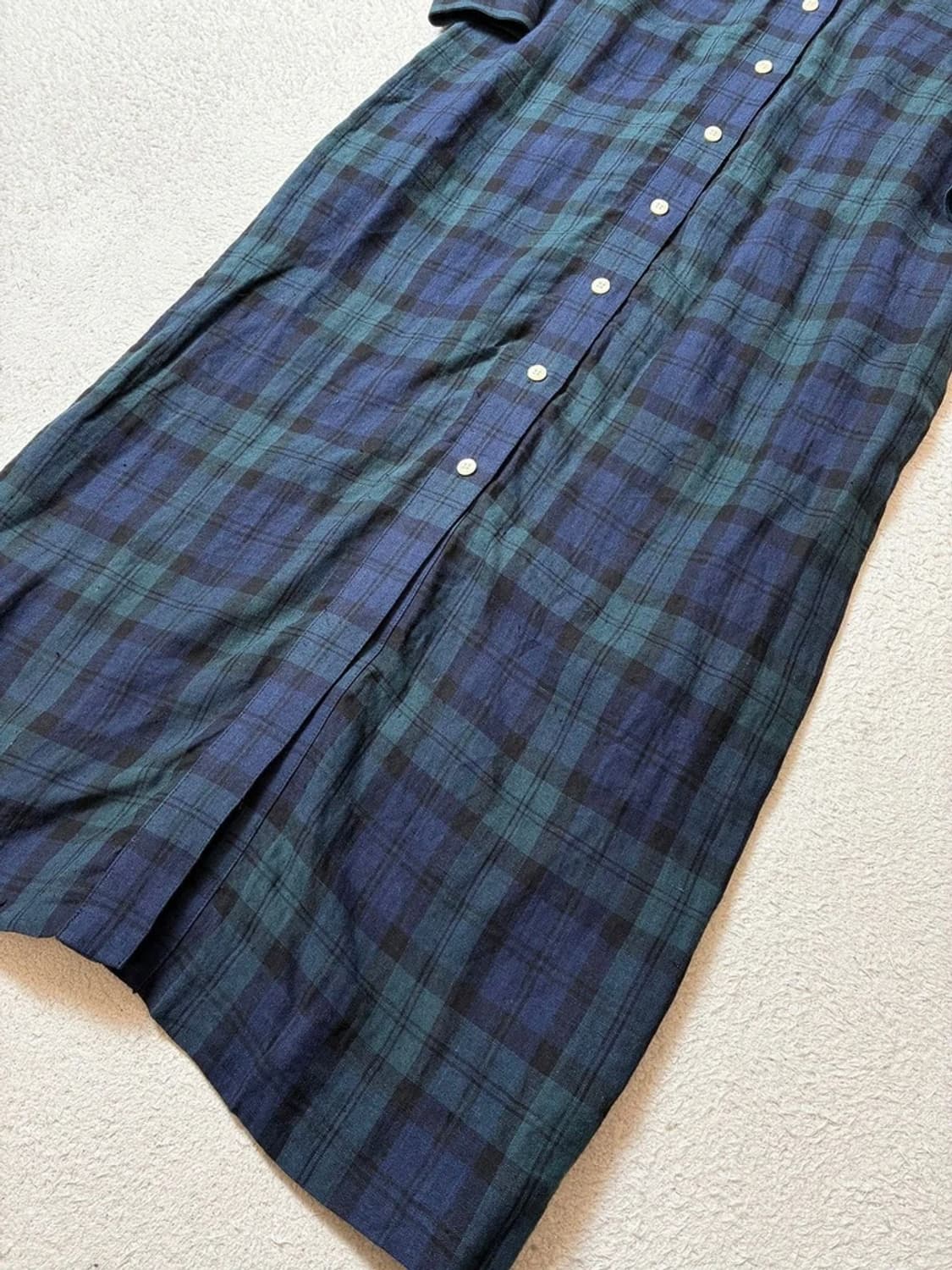 로렌 랄프로렌 100% 린넨 체크 롱 원피스 PN6993 상품이미지3