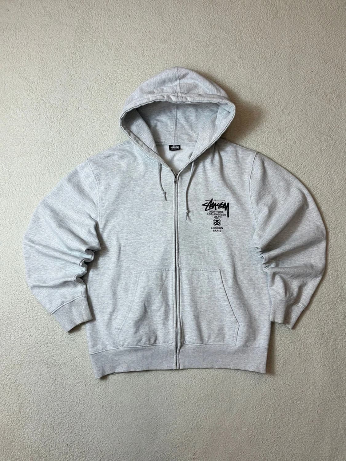 스투시 22's 월드투어 애쉬헤더 후드 집업 PN6874 상품이미지5