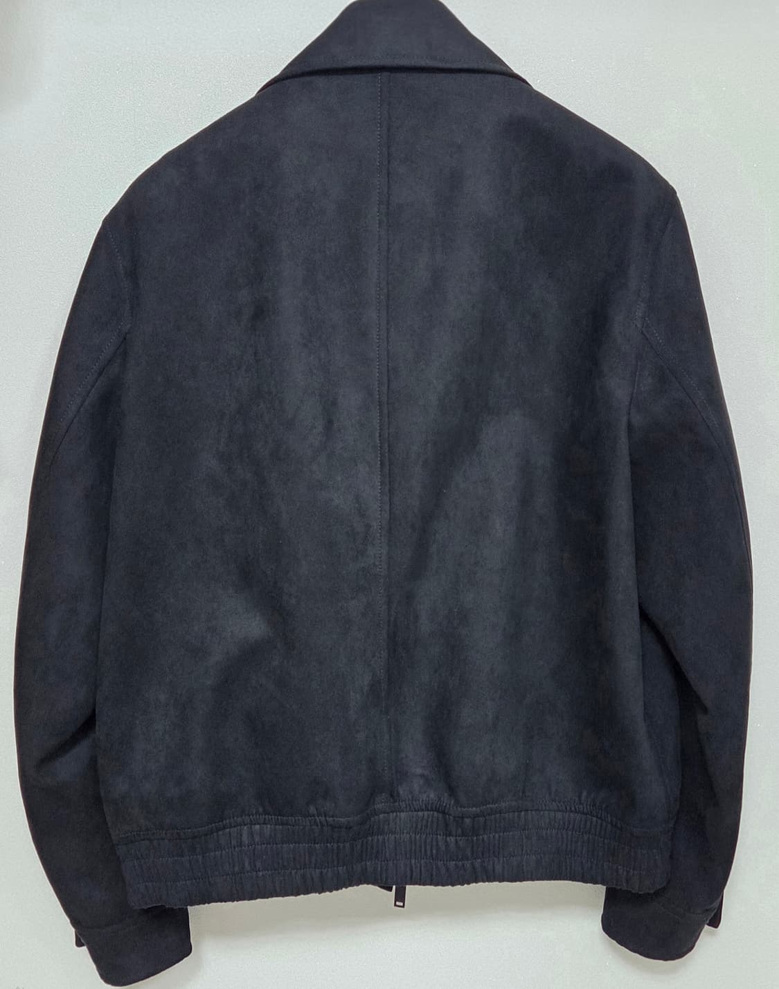 신세틱 스웨이드 미니멀 블루종 재킷 [블랙] M 상품이미지2