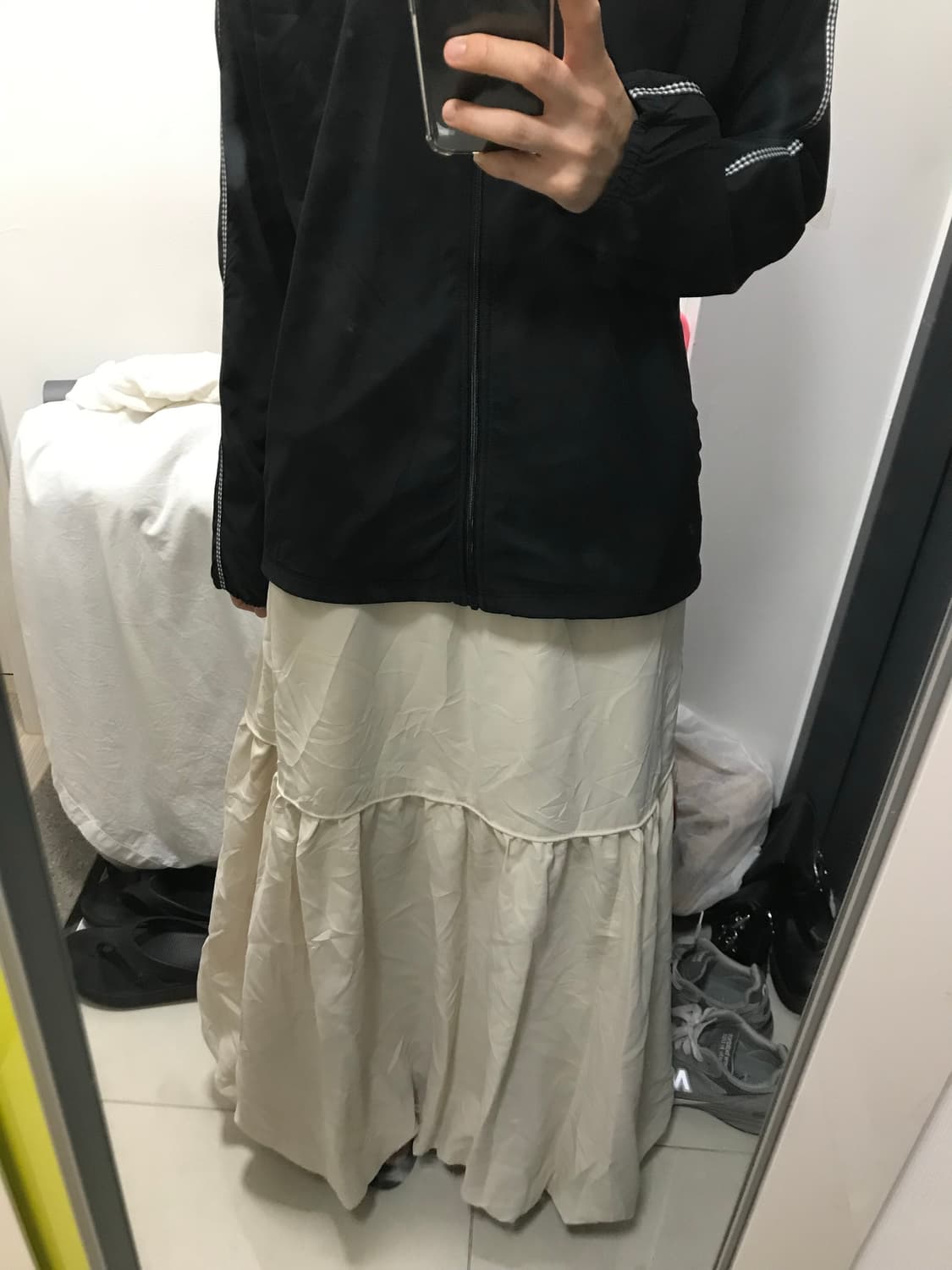 빈티지 호박 핏 롱 스커트 상품이미지3