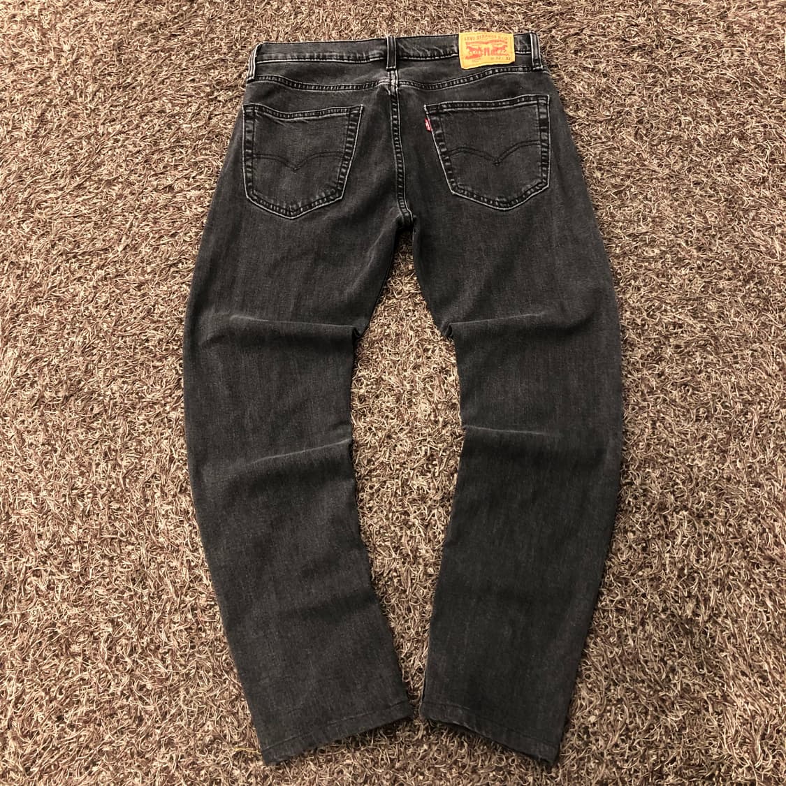 리바이스 502 블랙 워싱 데님 팬츠 상품이미지4