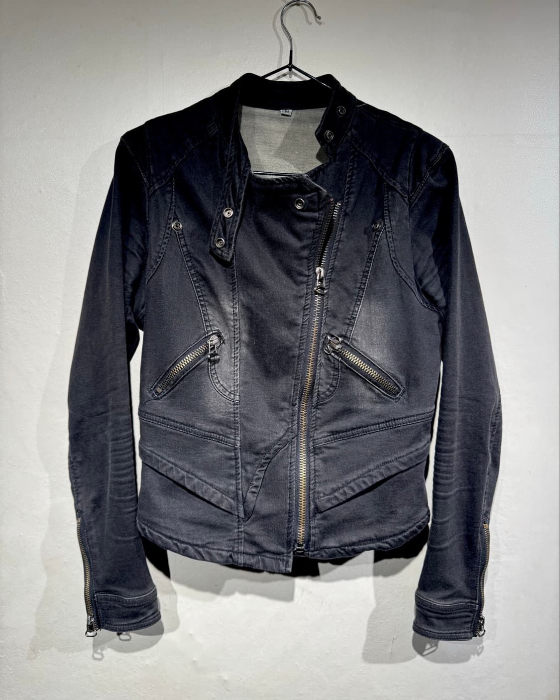 00s Black Washed Rider Jacket   상품이미지1