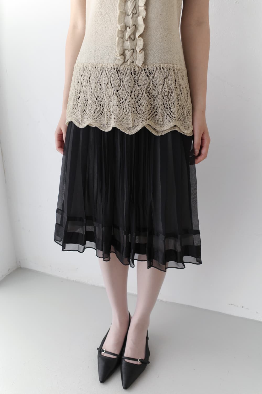body dressing) pleats sha skirt 상품이미지5