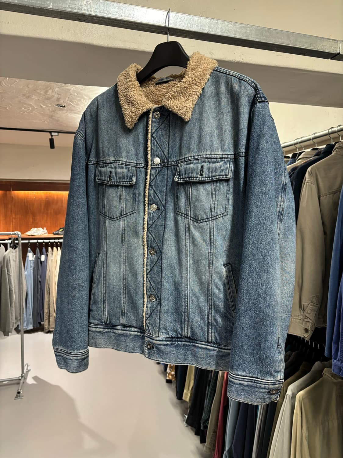 90s ARIZONA 쉐르파 데님 자켓 상품이미지3