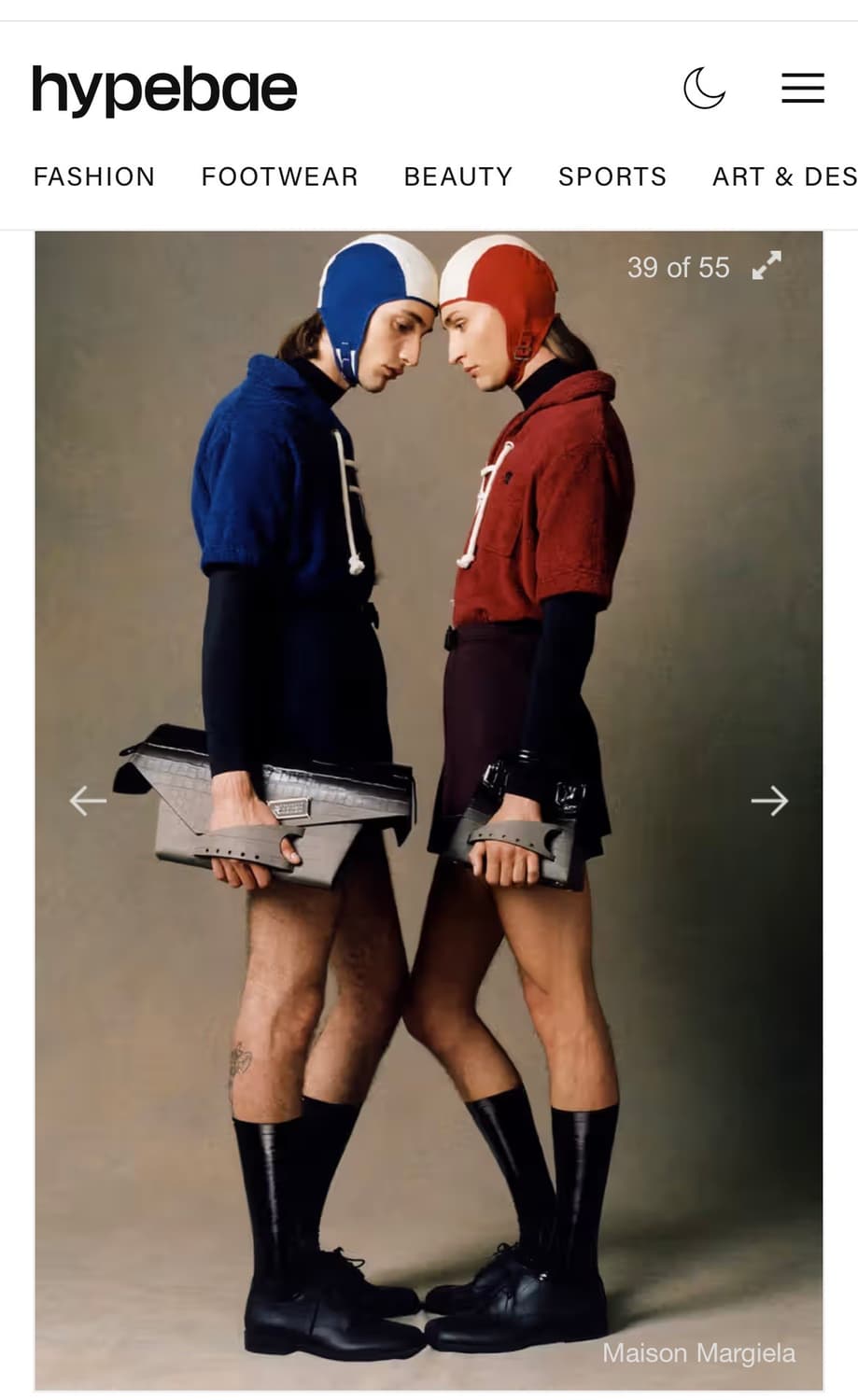 마르지엘라/오픈카라 스트랩 셔츠💙 상품이미지2