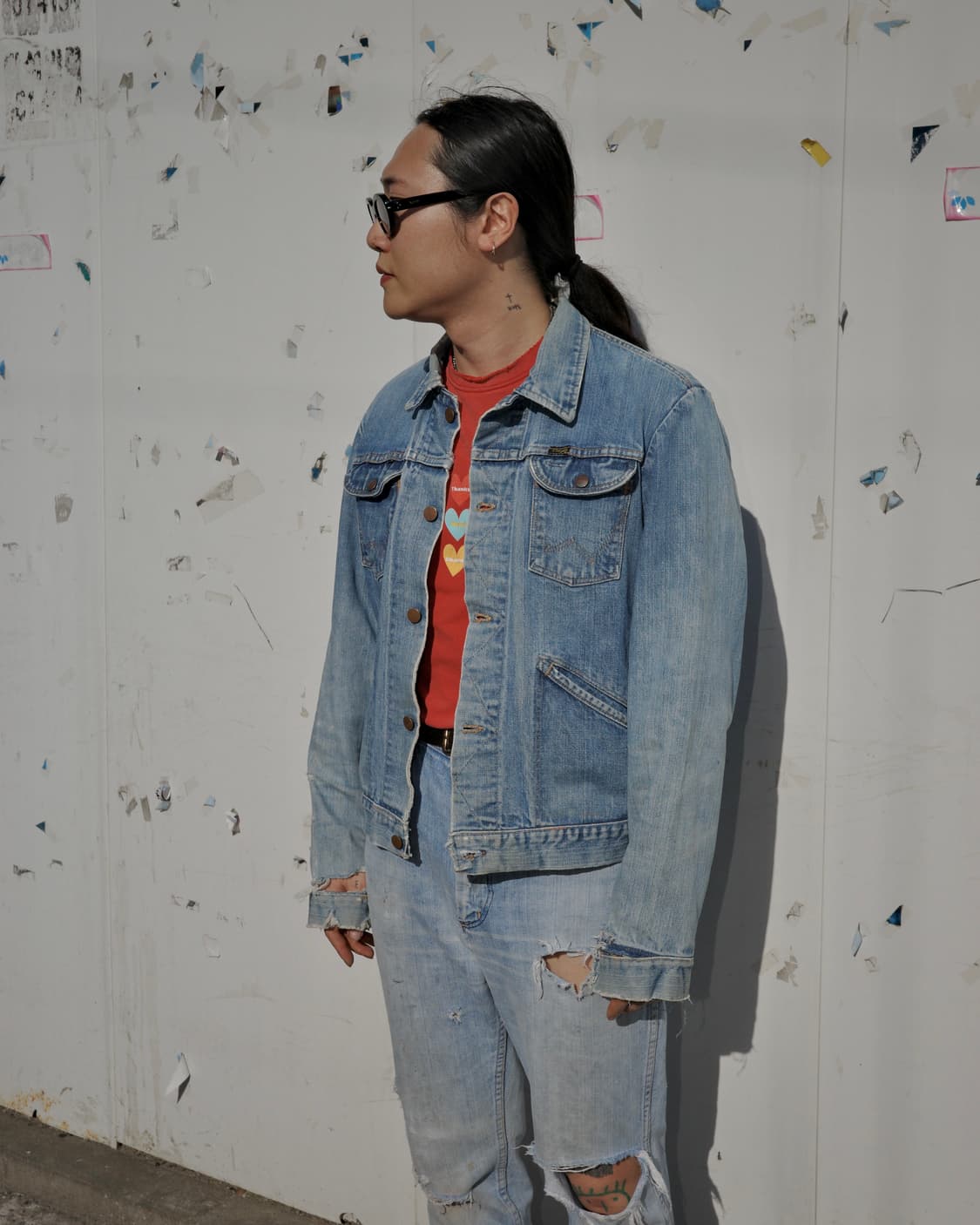 70s Wrangler 124mj 디스트레스드 데님 자켓 상품이미지10