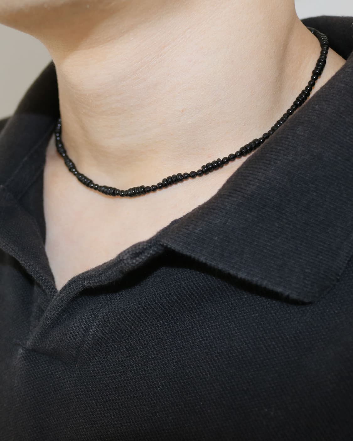 론델 패턴 목걸이 ( 오닉스 x 오닉스 ) 상품이미지4