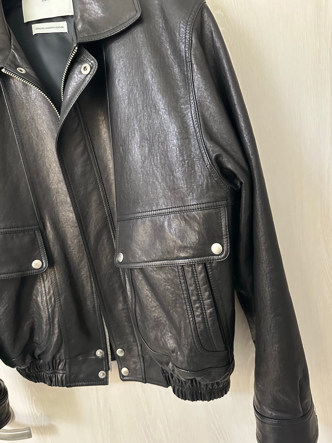 던스킨 램스킨 블루종 블랙 L사이즈 판매합니다. 상품이미지5