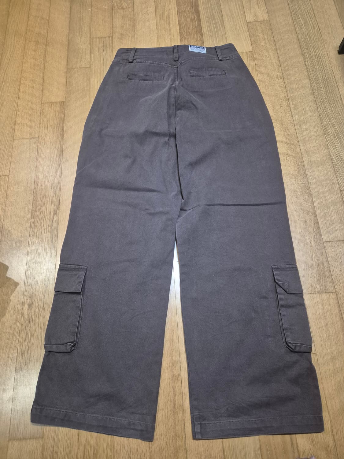 스컬프터 브라운 카고 코튼 팬츠 바지 상품이미지2