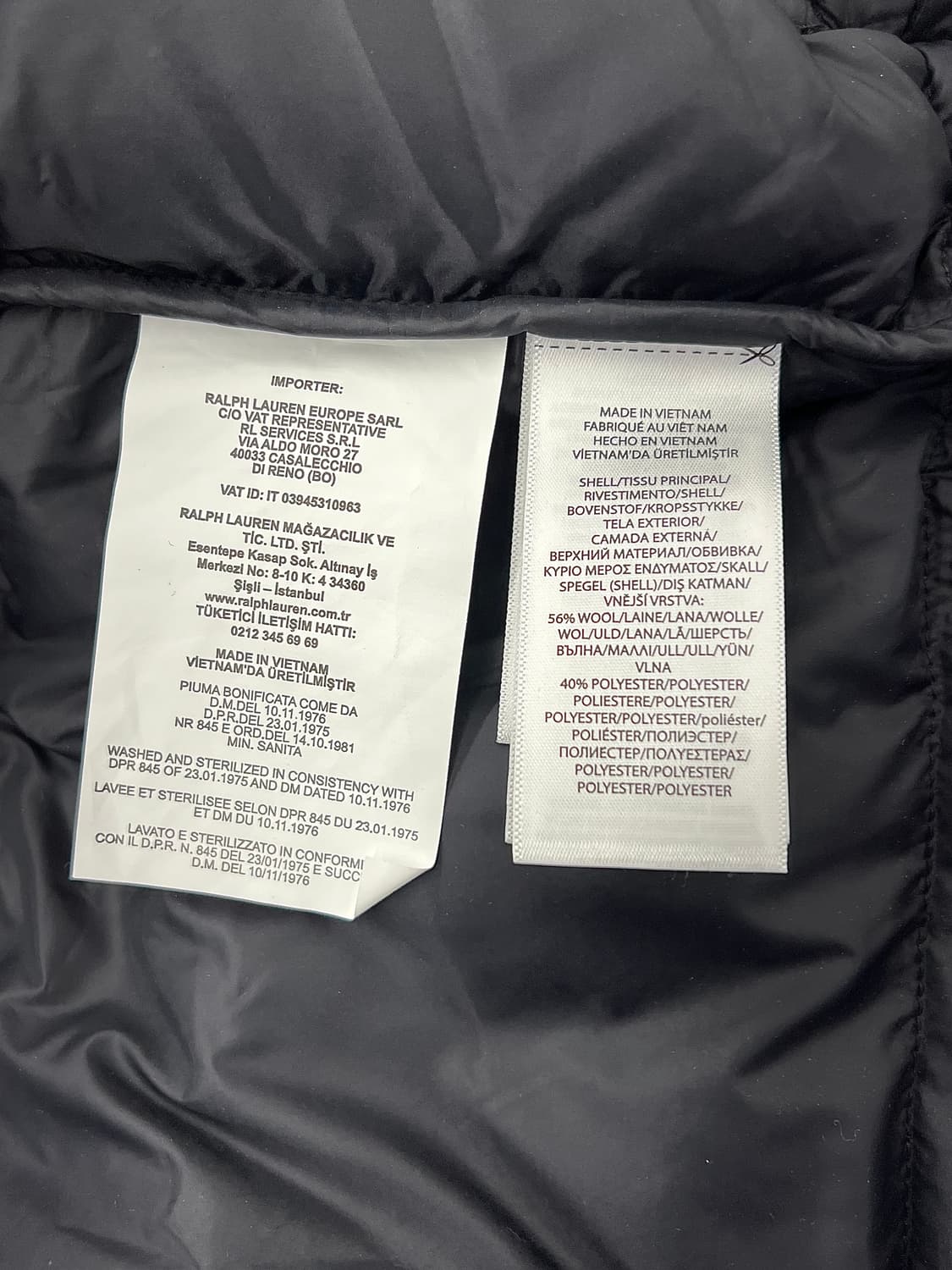 폴로 랄프로렌 블랙 워치 구스 블렌디드 다운 패딩 자켓 상품이미지9