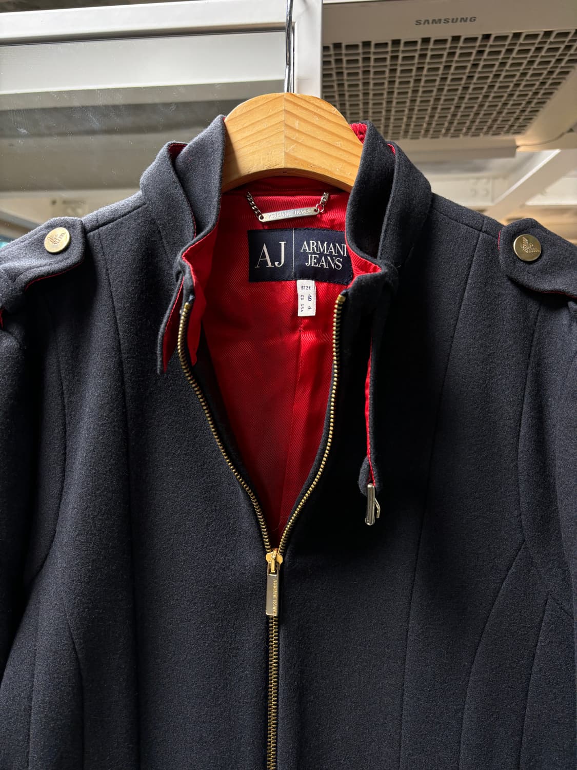 아르마니 진스 밀리터리 울자켓 상품이미지3