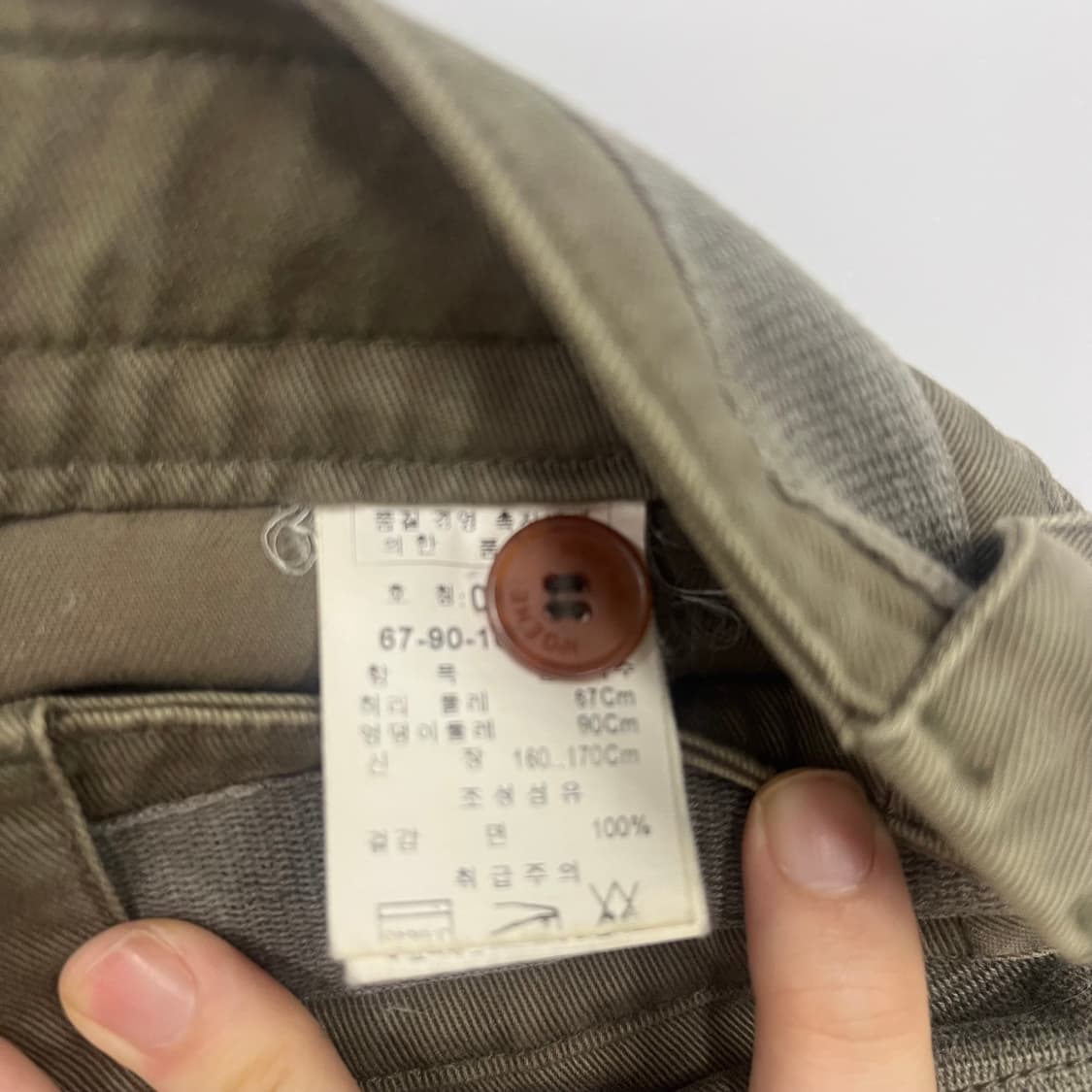 빈티지 브라운 카키 카고 스커트 상품이미지5