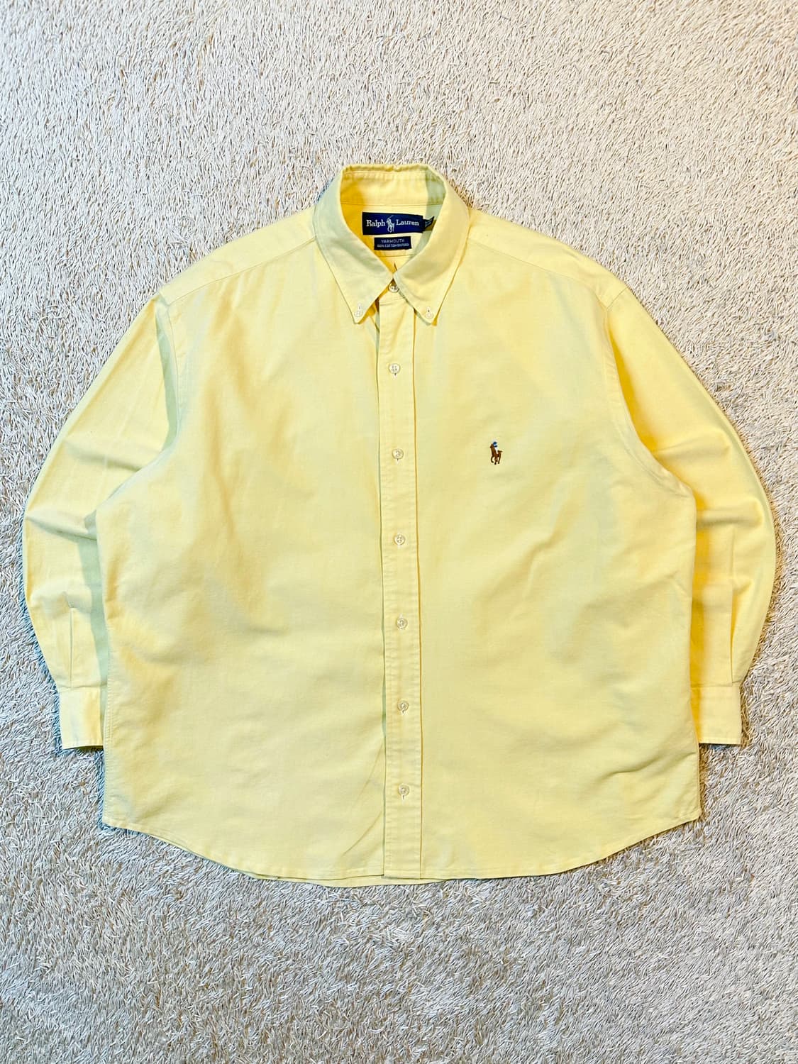 폴로 랄프로렌 멀티포니 옥스포드 셔츠 옐로우 상품이미지1
