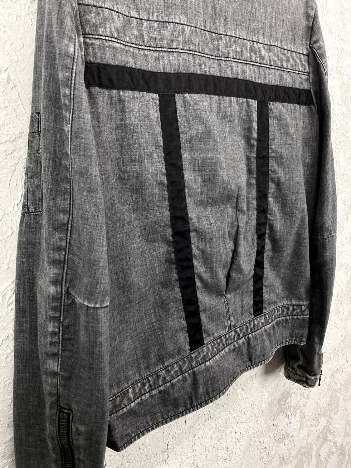 립 반 윙클 워시드 코튼 하이 넥 자켓 상품이미지8