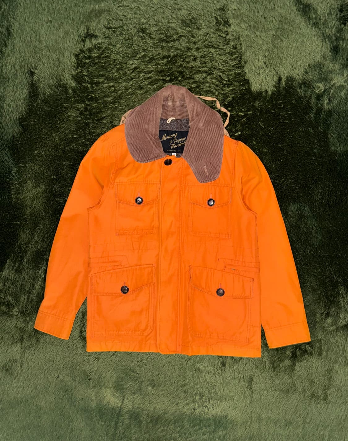 [38] 커스텀멜로우 MVW 코듀로이 칼라 헌팅 자켓 오렌지 상품이미지1