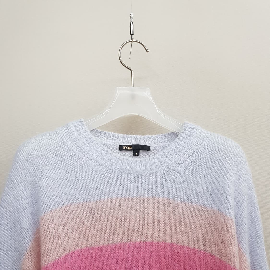 마쥬 MAJE  컬러 스트라이프 모헤어 니트 1사이즈 상품이미지3