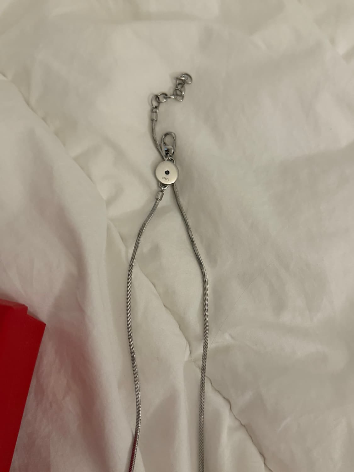 디젤 Dx1342 스테인리스 스틸 팬던트 네클리스 실버 상품이미지4