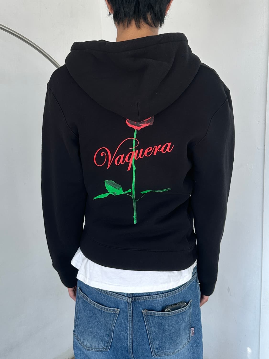 바퀘라 트위스티드 로즈 후드 집업 상품이미지1