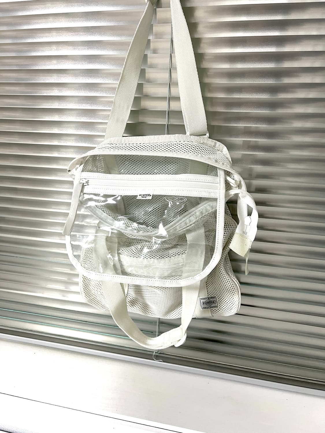 PORTER-MESH SHOULDER TOTE BAG(White) 상품이미지9