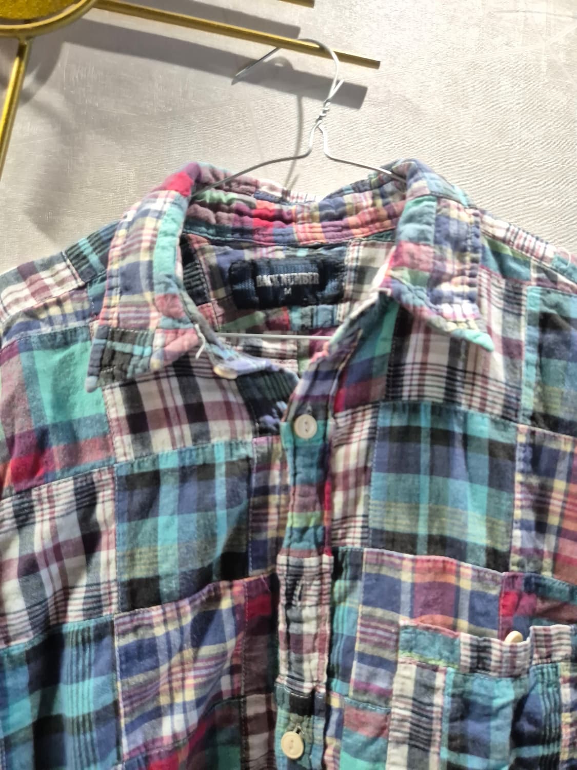 백넘버 패치 셔츠 상품이미지3