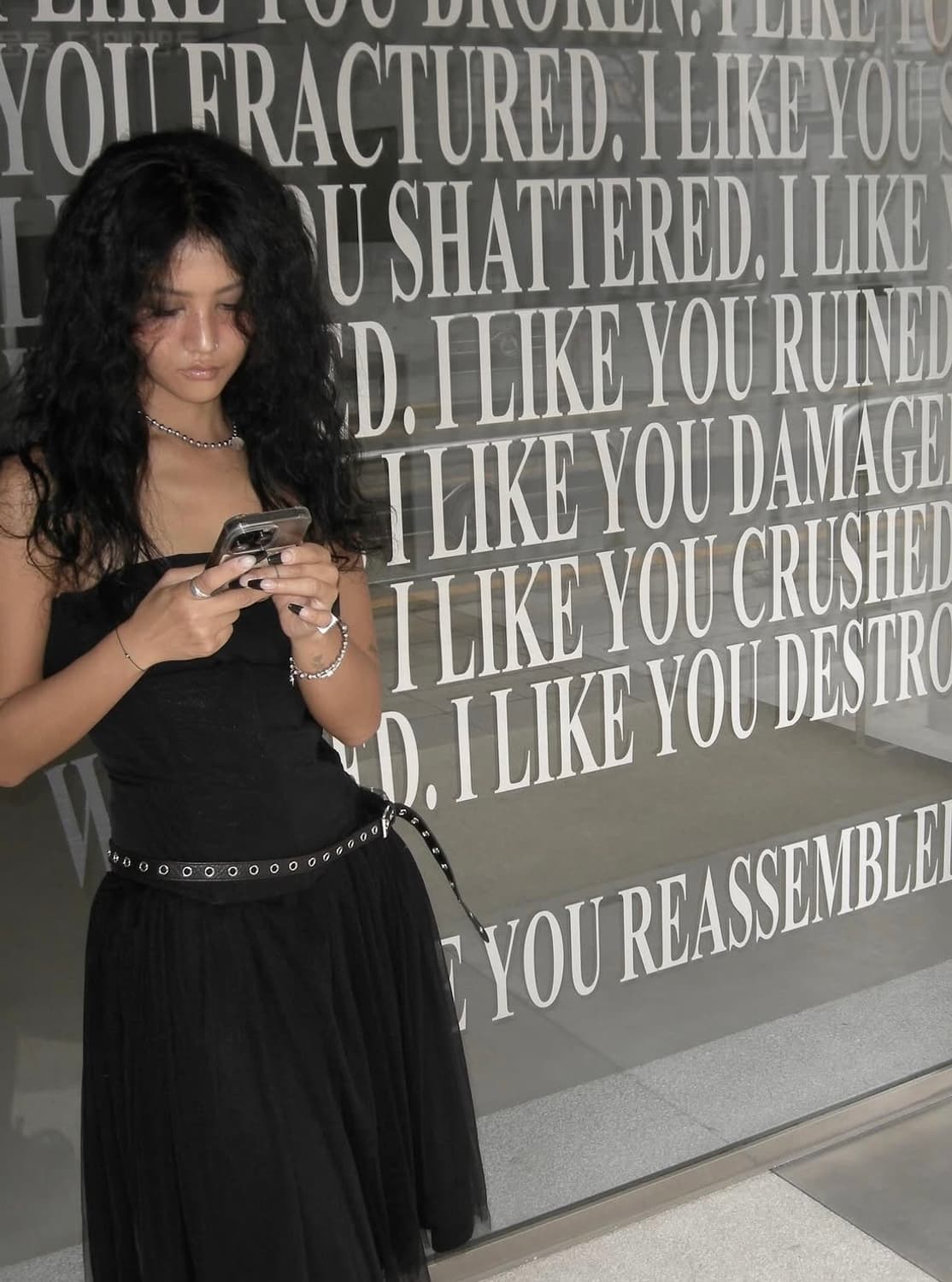 (새상품) 투볼링 목걸이 Layered Ballring Necklace 상품이미지3