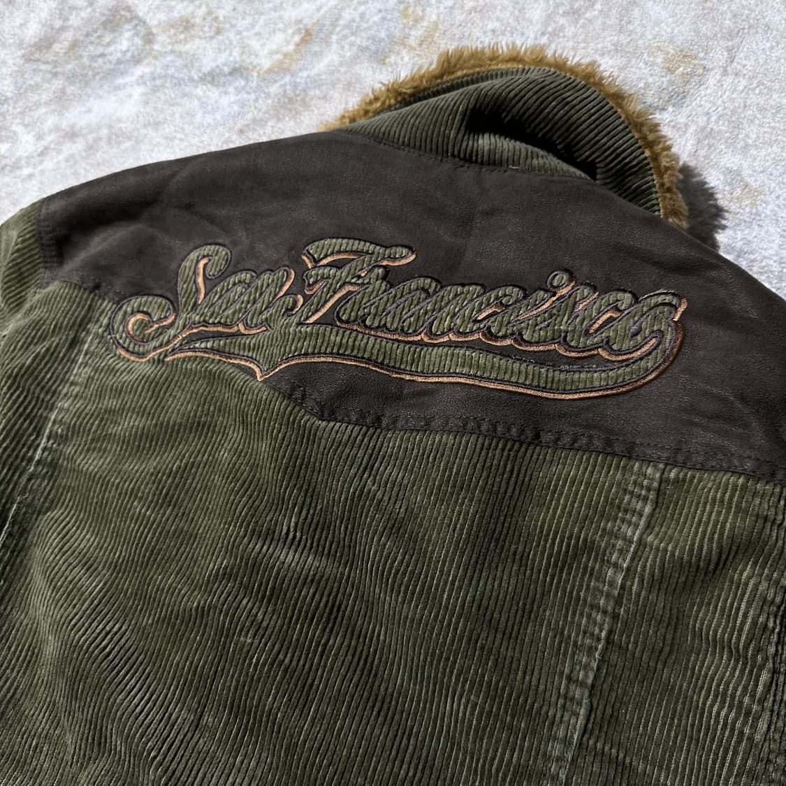 MLB 샌프란시스코 코듀로이 골덴 기모 자켓 상품이미지3