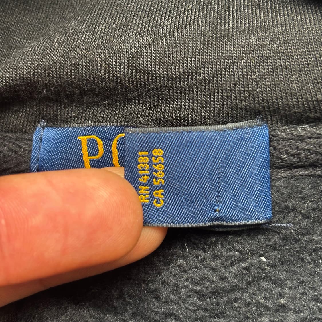 폴로 랄프 로렌 화이트 포니 블랙 후드집업 XL 상품이미지8