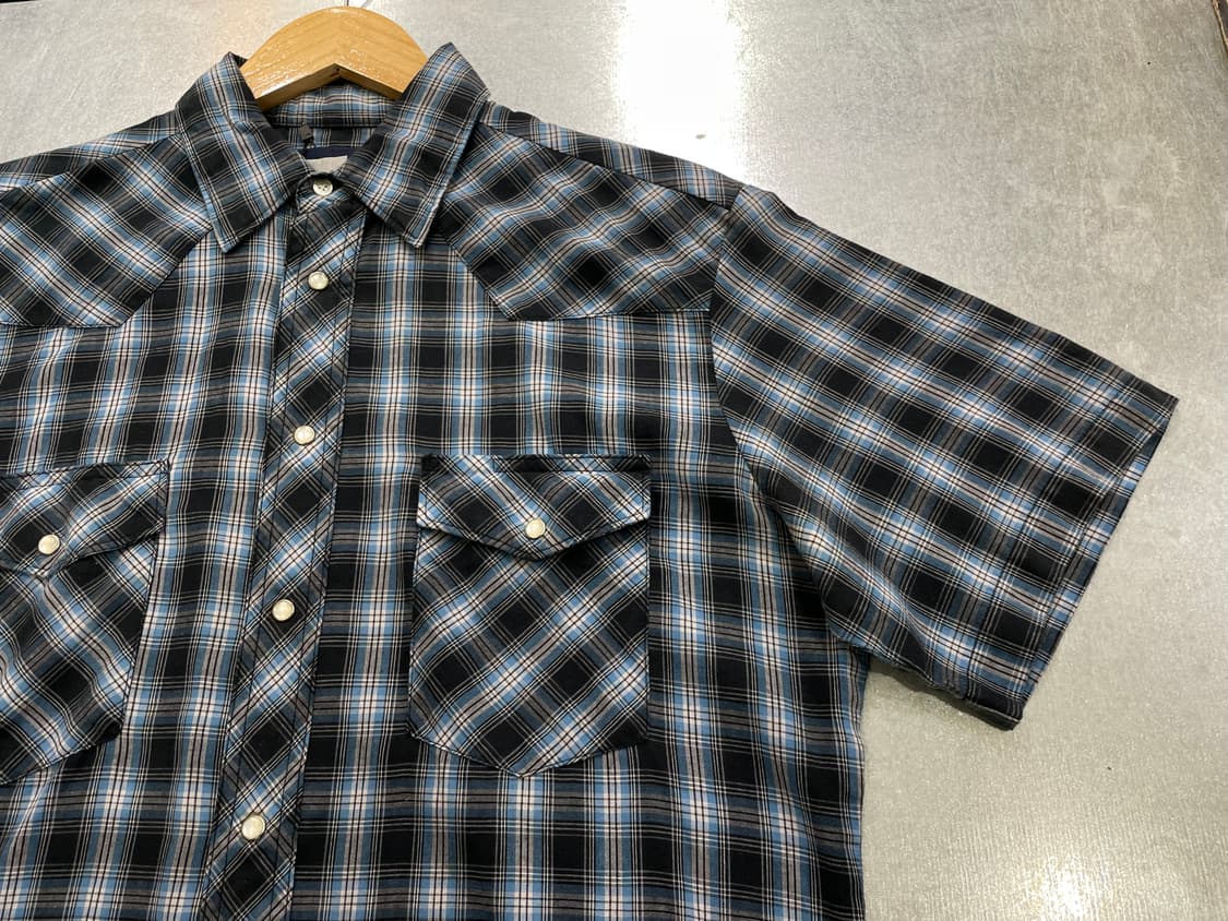 Wrangler 랭글러 체크 웨스턴 반팔 셔츠 상품이미지6
