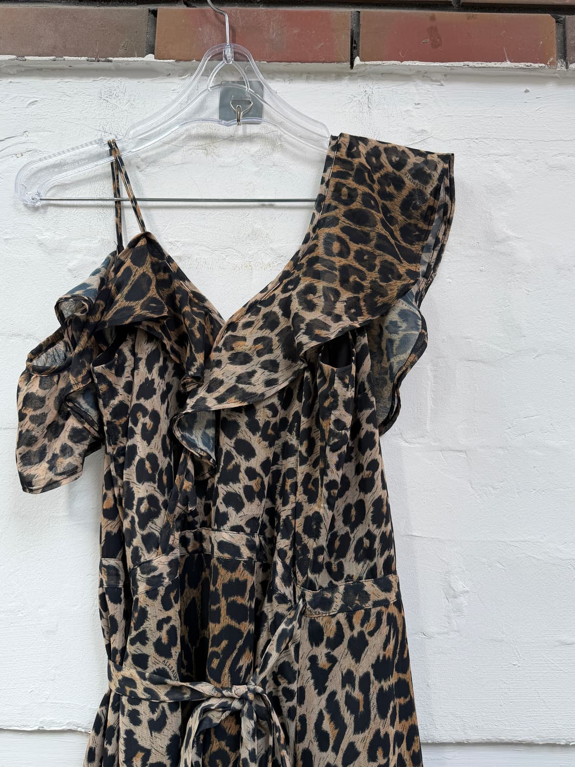 Allsaints 올세인츠 레오파드 러플 드레스 UK 4(XS) 상품이미지2