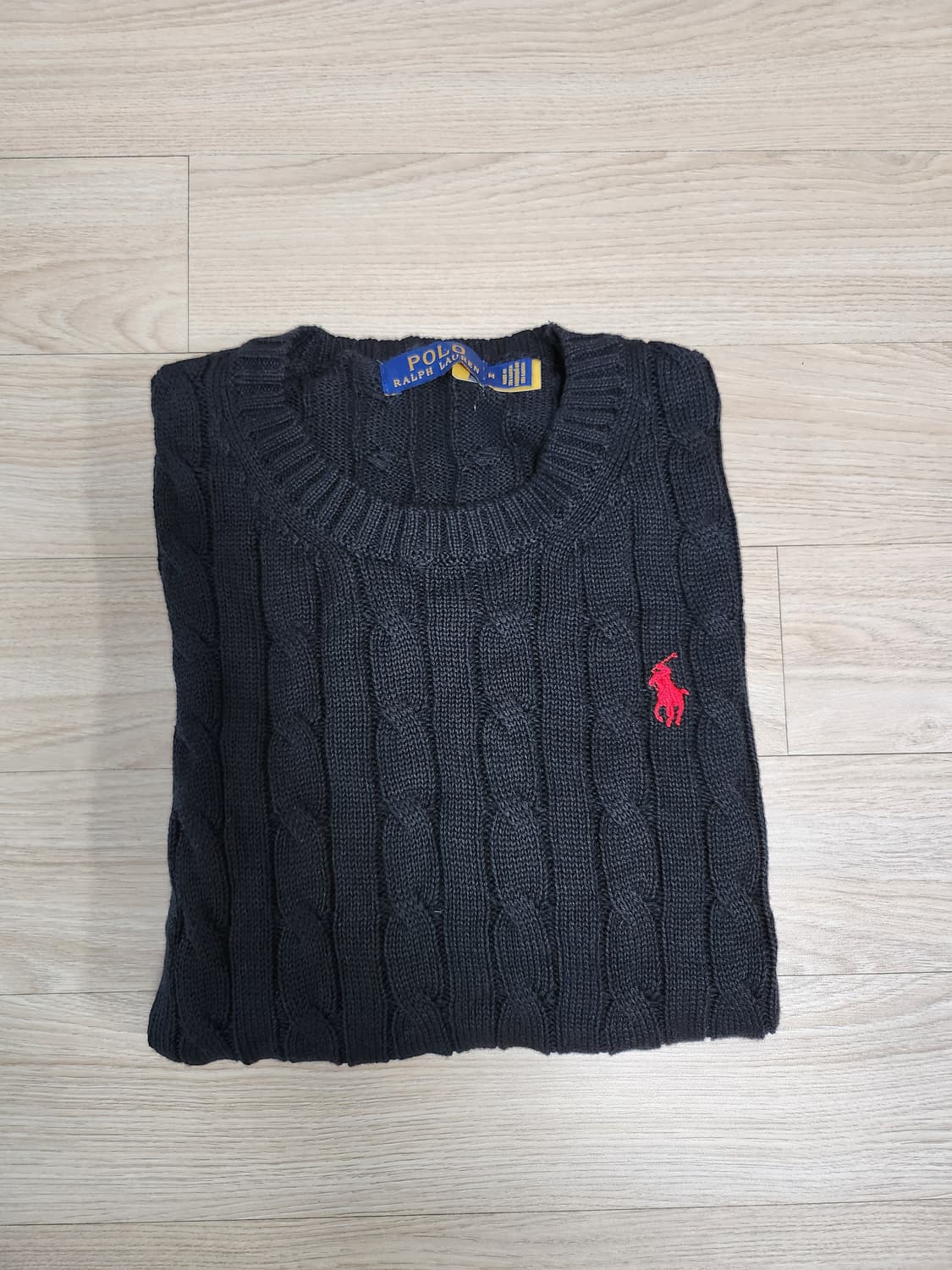 폴로랄프로렌 케이블반팔니트 (M 상품이미지3
