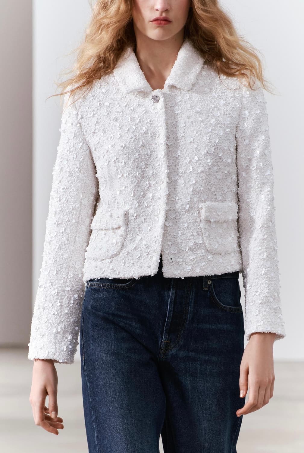 자라 ZW COLLECTION 시퀸 재킷 상품이미지3