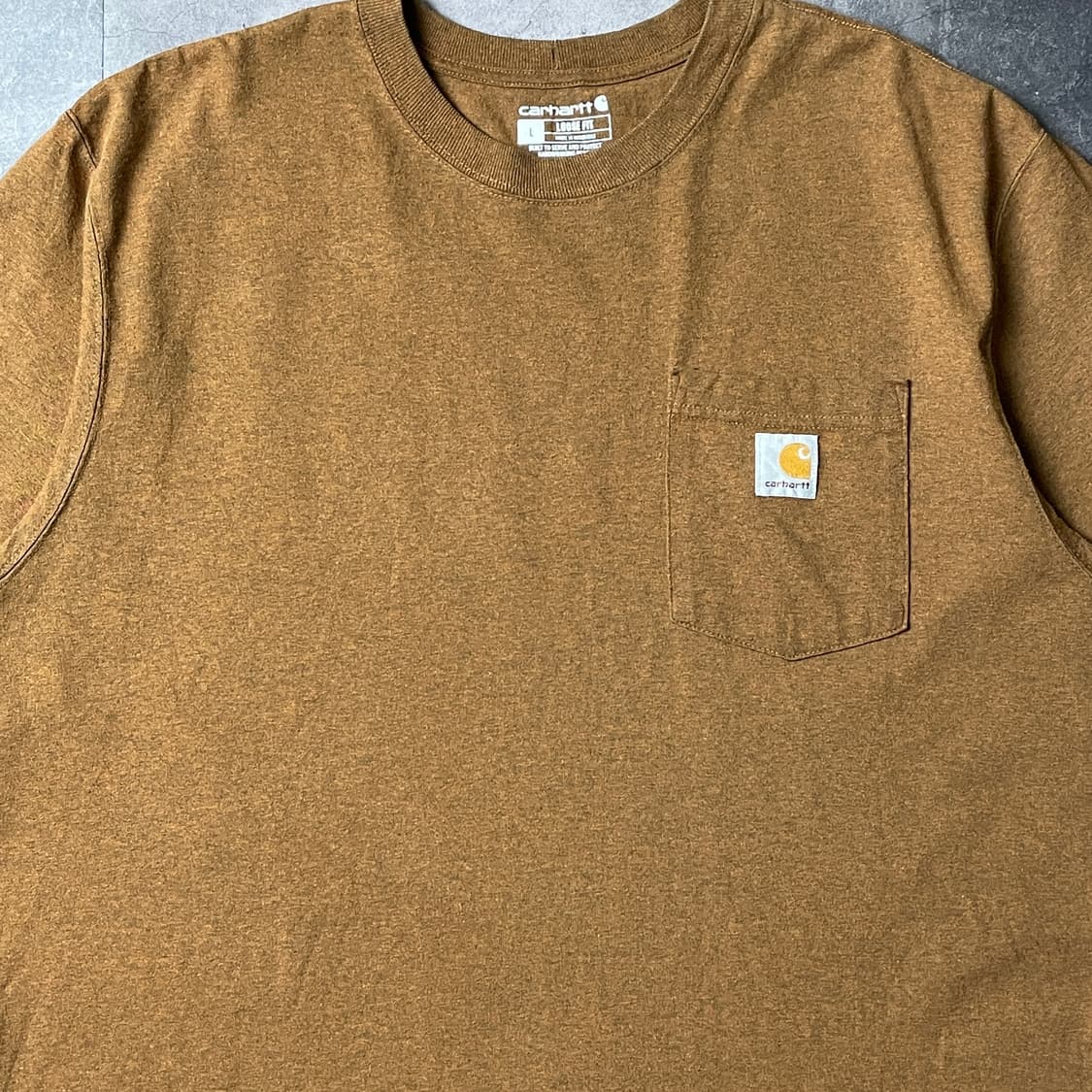 CARHARTT 칼하트K87 빈티지 카멜 포켓 반팔티셔츠 A01033 상품이미지3