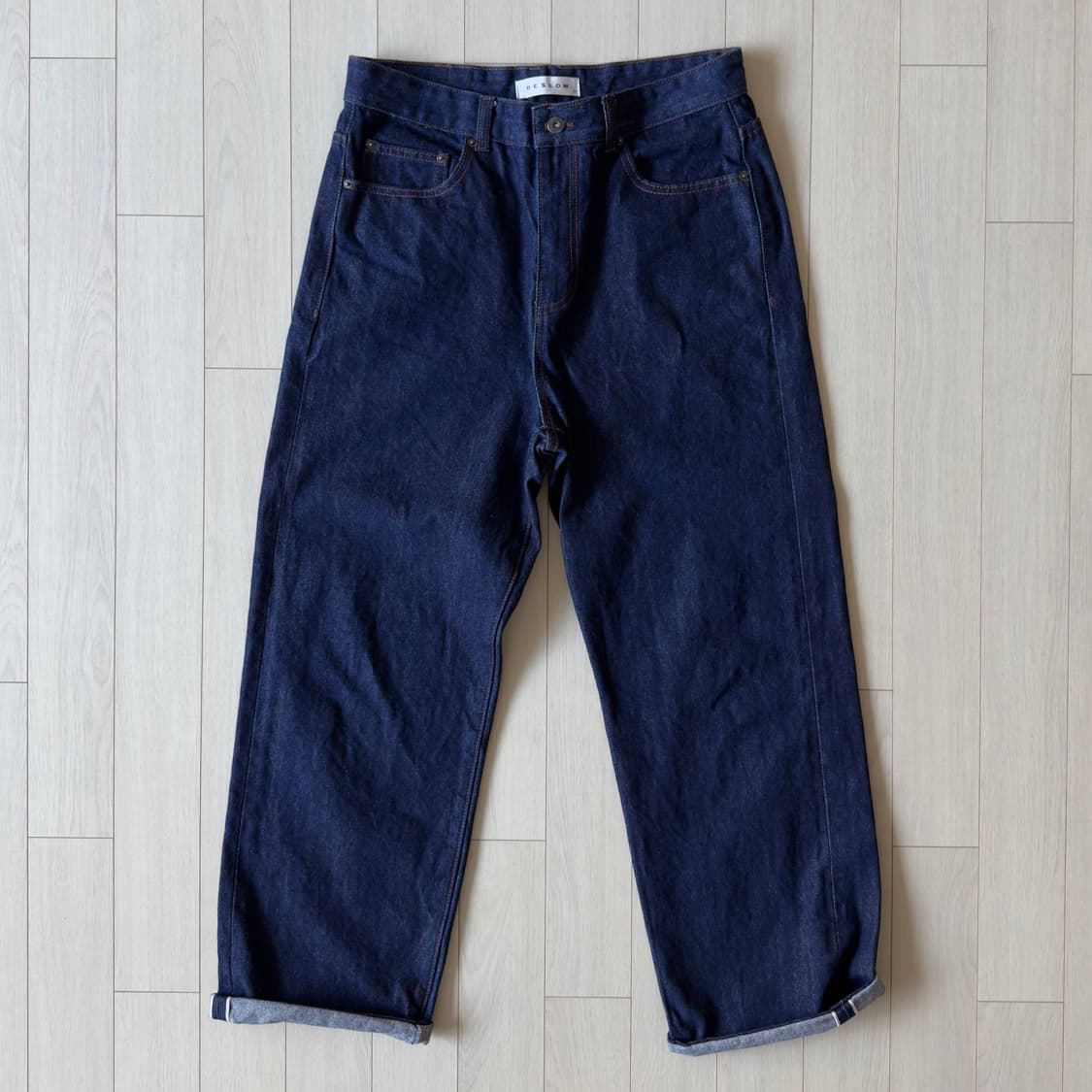 비슬로우 와이드 셀비지 데님 32 상품이미지1