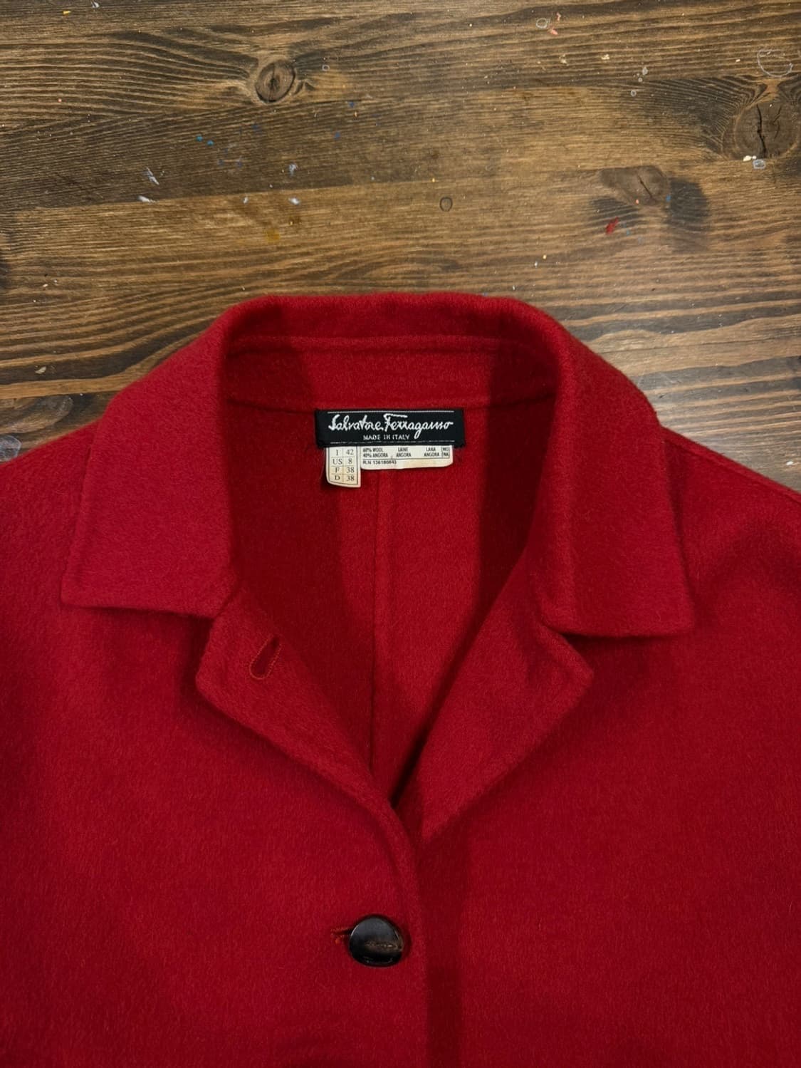 살바토레 페라가모 앙고라 코트 66 상품이미지9