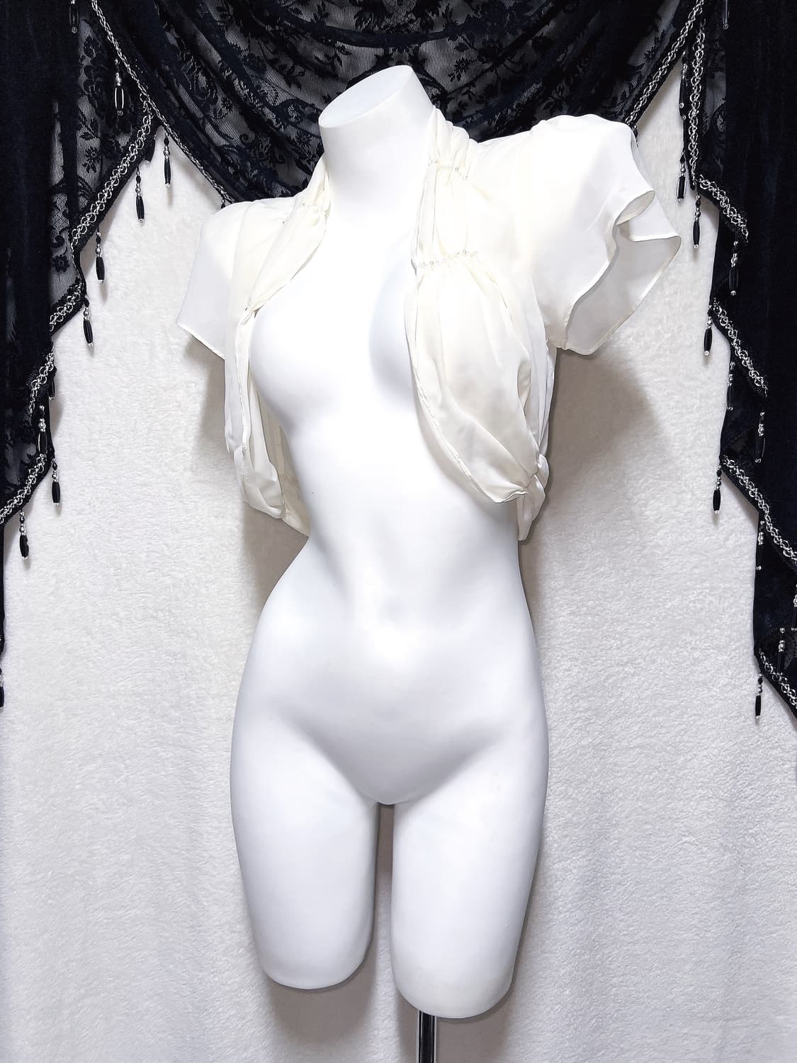 로맨틱갸루 로걀탑 진주 쉬폰 볼레로 가디건 핀터 히메 오리엔탈 페어리 상품이미지7