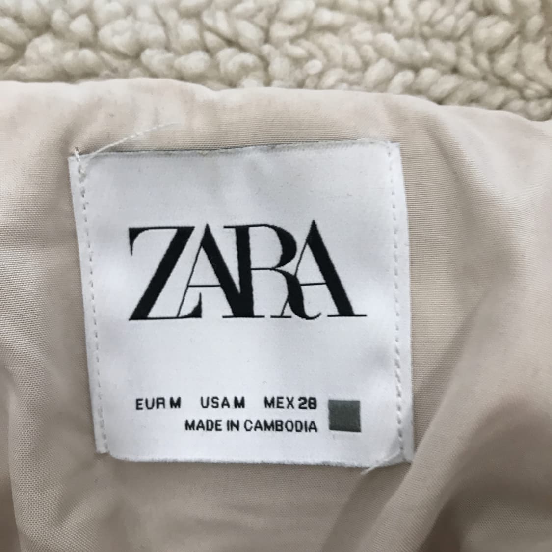 자라 에코시어링 뽀글이 더플자켓 [여성M] 상품이미지5