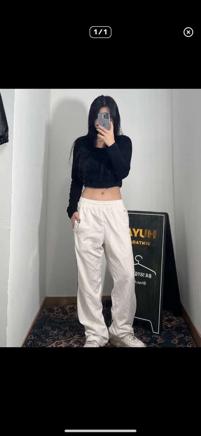 아디다스 화이트 부츠컷 팬츠 상품이미지8