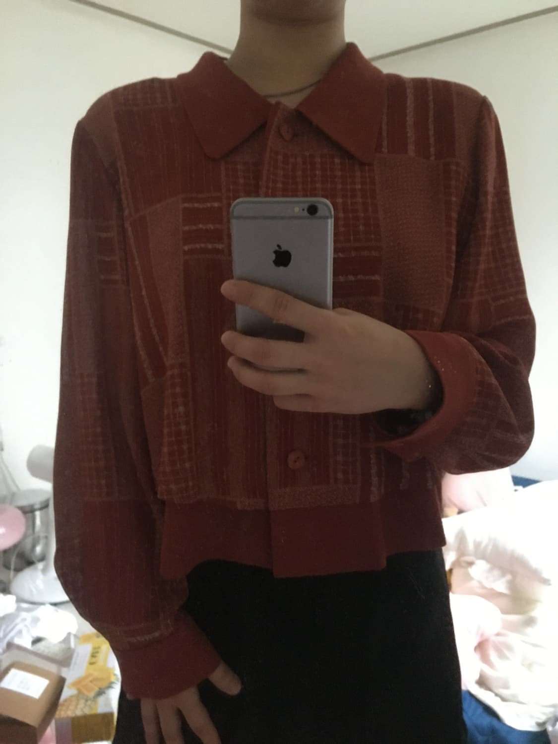 빈티지 체크 셔츠 상품이미지1