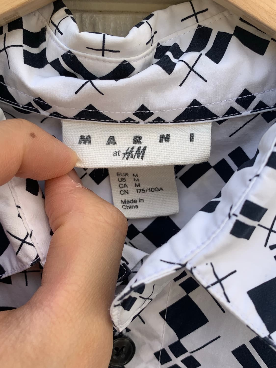 마르니 x h&m 기하학 패턴 셔츠 상품이미지8