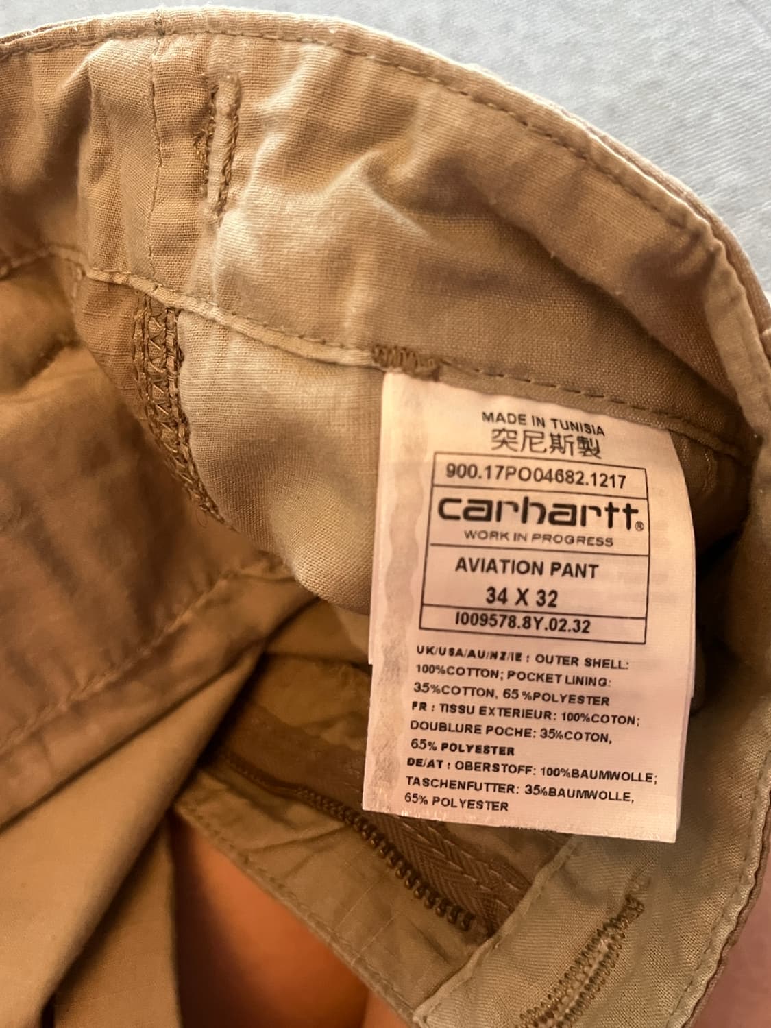 칼하트 aviation 카고바지 34x32 상품이미지3