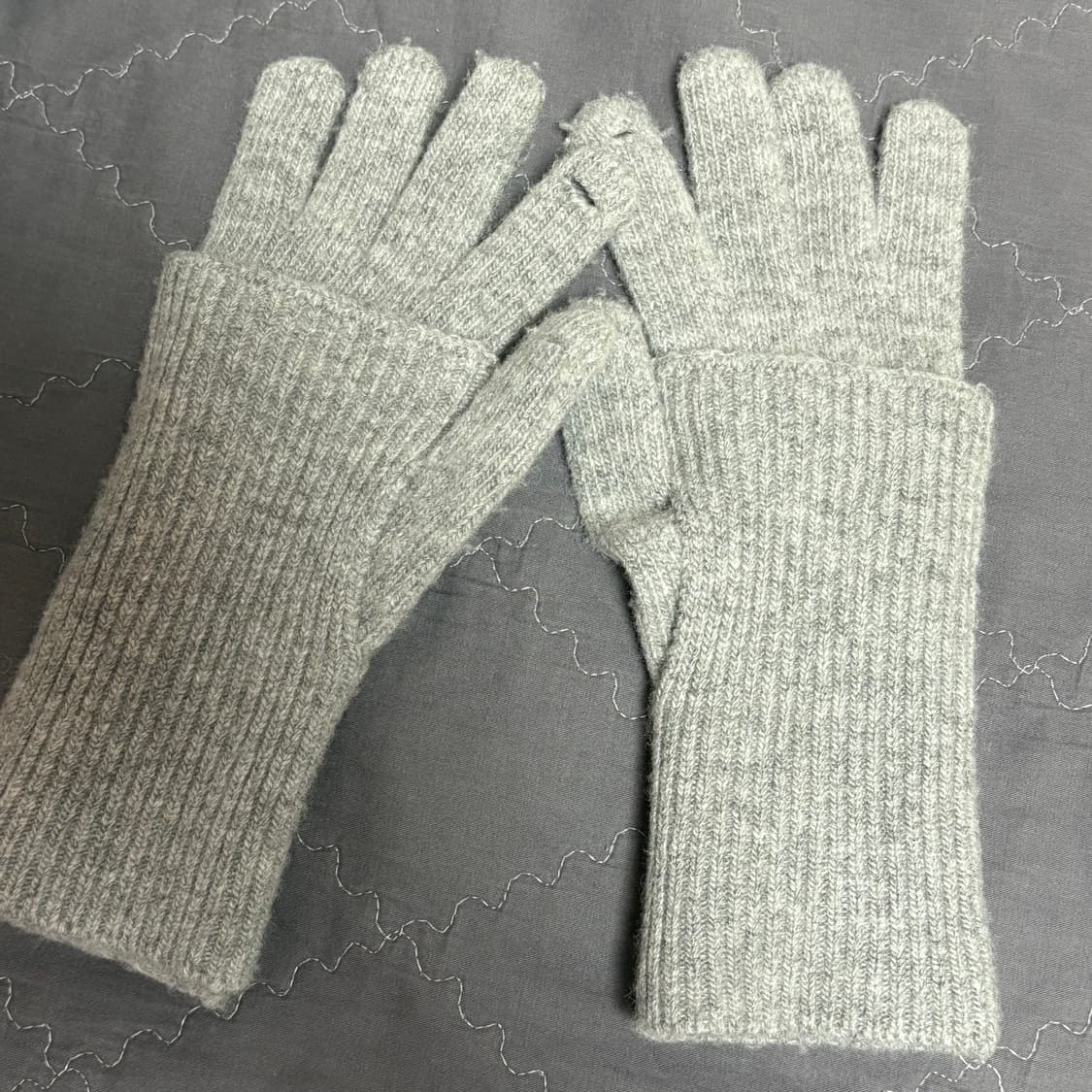 미세키서울 장갑 Layered fingerhole knit gloves 상품이미지2