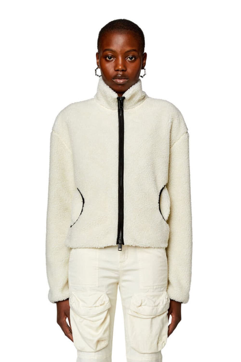 diesel 디젤 후리스 화이트 새상품 판매합니다! 상품이미지1