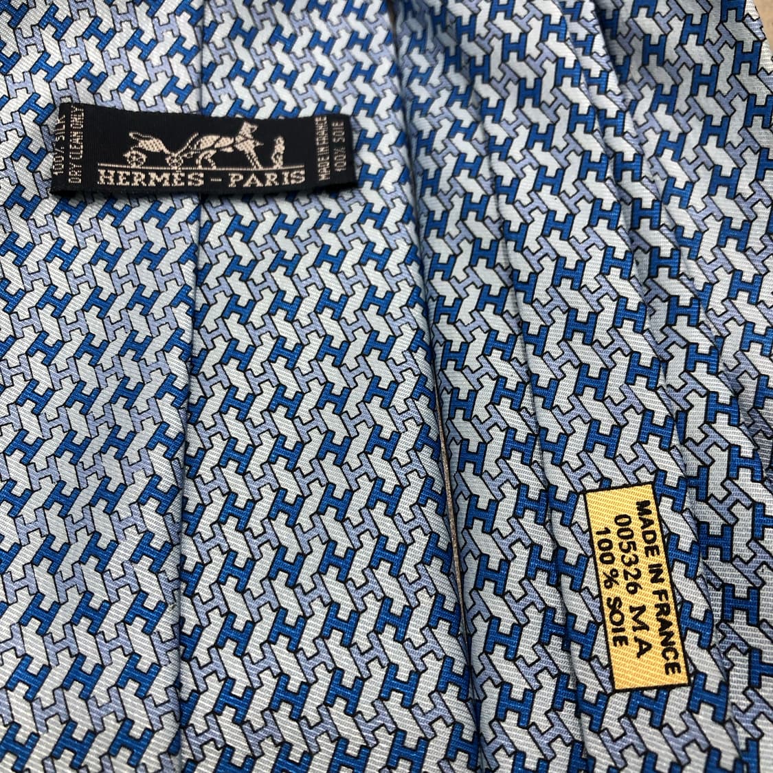 에르메스 H 프랑스 넥타이 상품이미지3