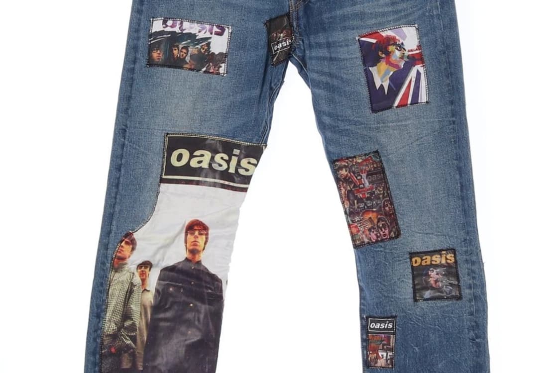 리바이스 501 록 밴드 패치워크 데님 팬츠 청바지 (남성 32in) 상품이미지3