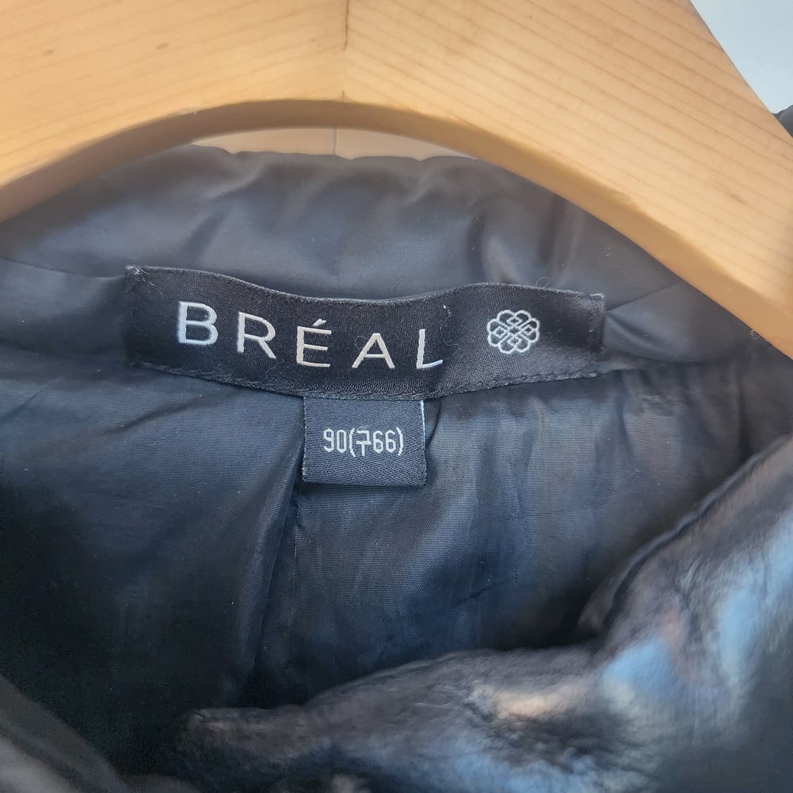 BREAL 블랙 가죽 패딩 상품이미지3