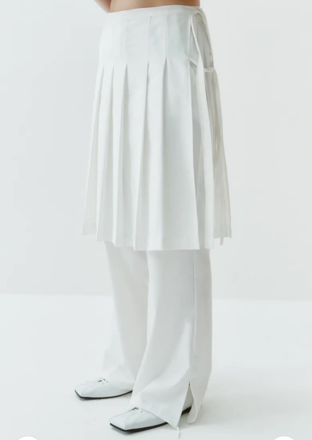 김미더영 pleats trouser skirt /ivory 상품이미지1